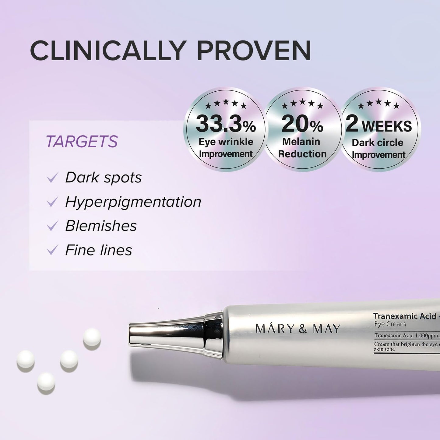 Mary&May Tranexamic Acid+Glutathione Eye Cream 30ml
