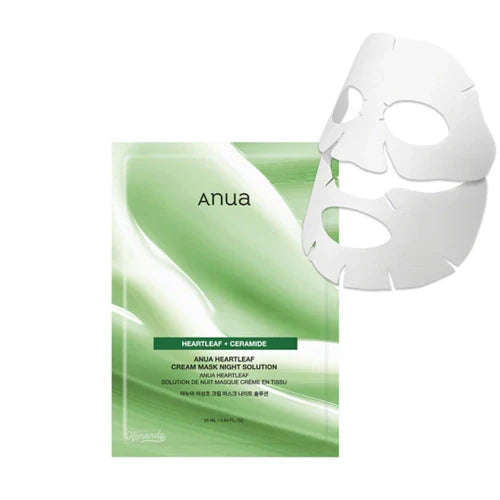 ANUA Heartleaf cream sheet mask night solution 25 ml