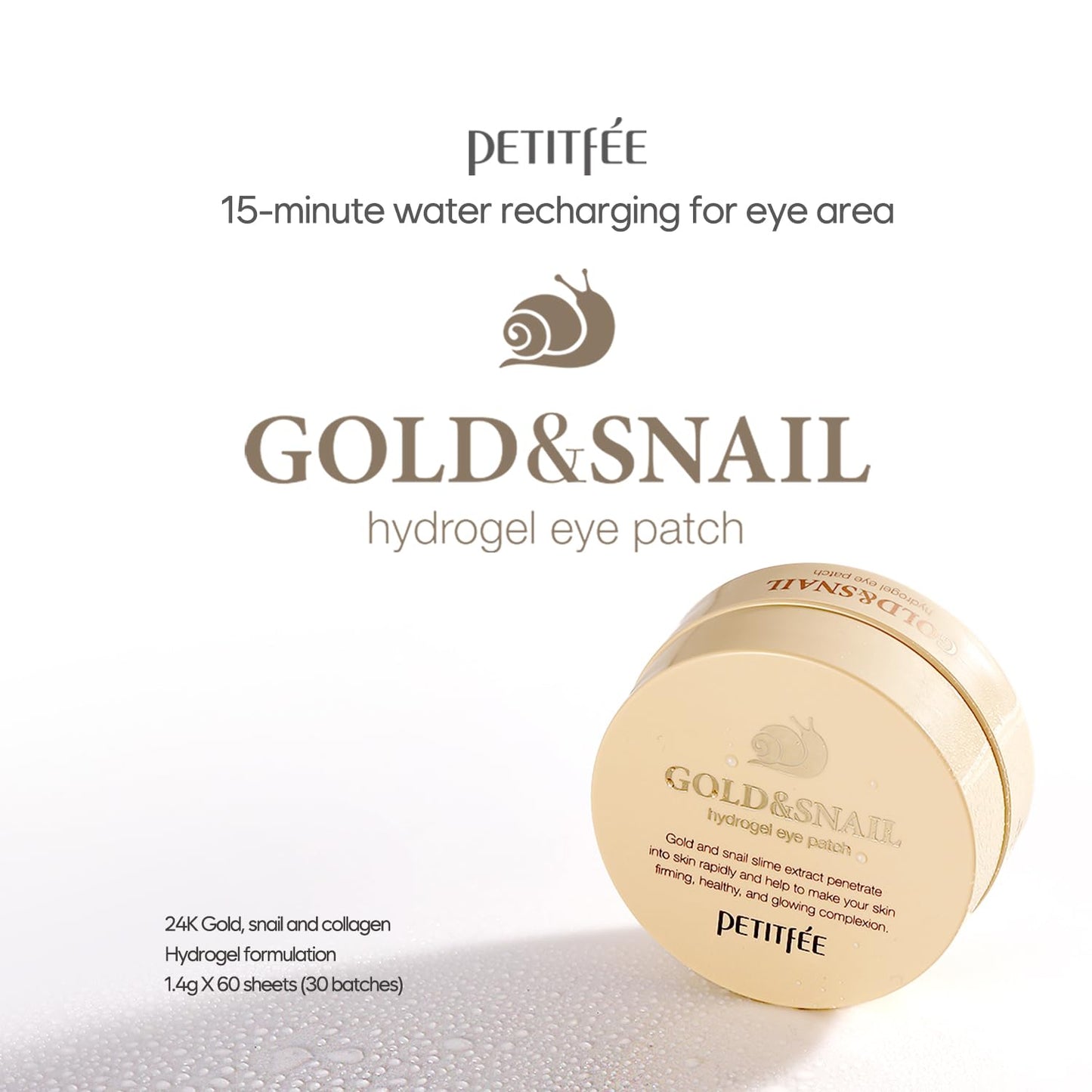 GOLD&SNAIL EYE PATCH PETITFEE (30 pairs)
