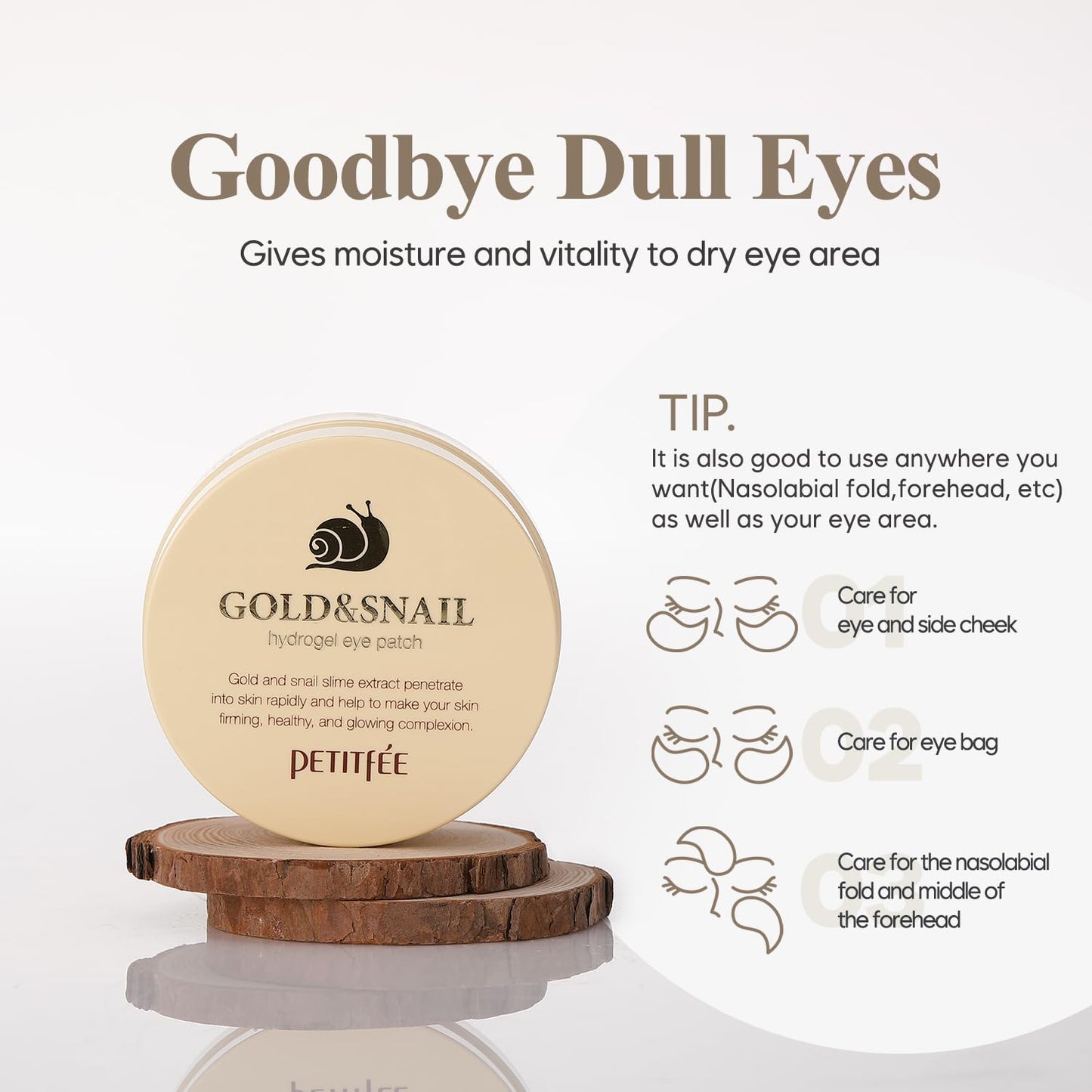 GOLD&SNAIL EYE PATCH PETITFEE (30 pairs)