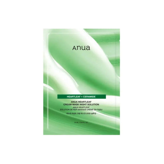 ANUA Heartleaf cream sheet mask night solution 25 ml
