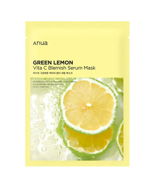 ANUA Green Lemon Vita C Blemish  Serum Mask